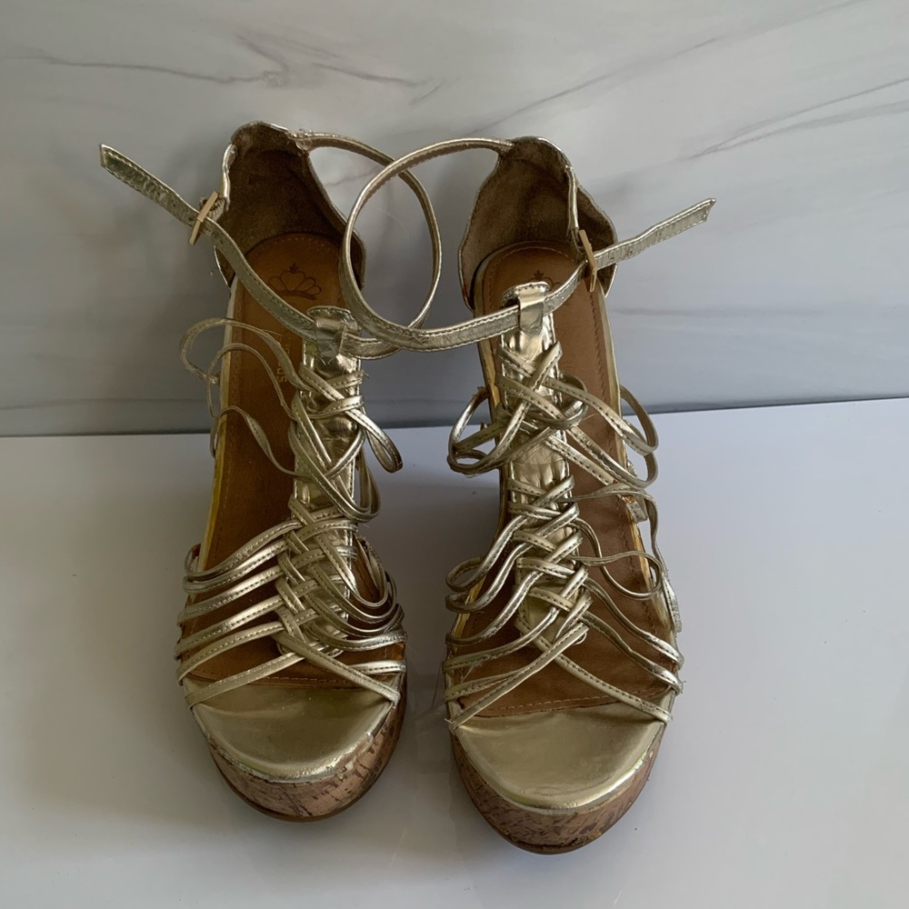 Strappy Wedges